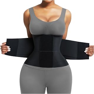 FeelinGirl Waist Trainer Belt Cincher Trimmer Tummy Control Body Shaper