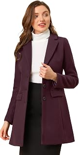 Allegra K Basic Coat Basic Coat Women