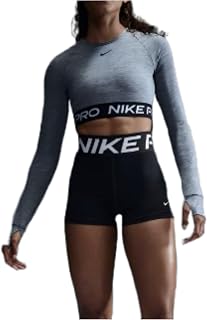 Nike Women's Pro Dri-fit Cropped Long Sleeve Top