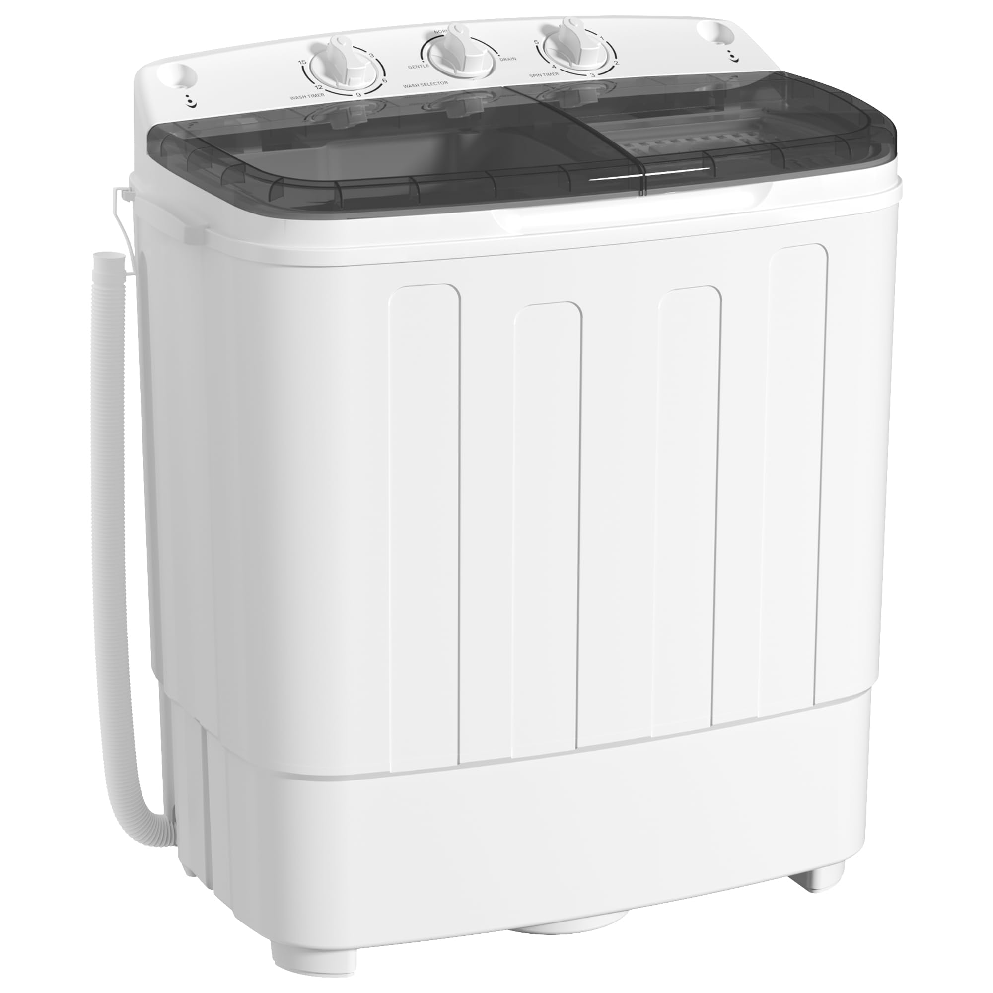 INTERGREAT Portable Washing Machine, 25lbs Compact Portable Washer and Dryer Com