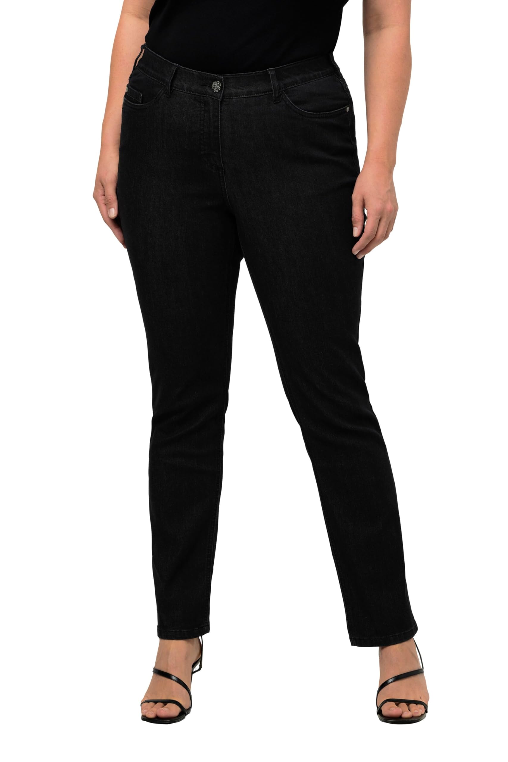 Ulla Popken Basic Shirt, Button Placket, Regular, Long Sleeve 700603