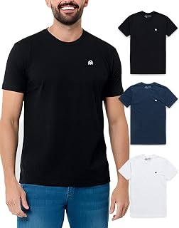 Mens T Shirts Soft Cotton Crew Neck Athletic Fit Casual Tees S-4XL