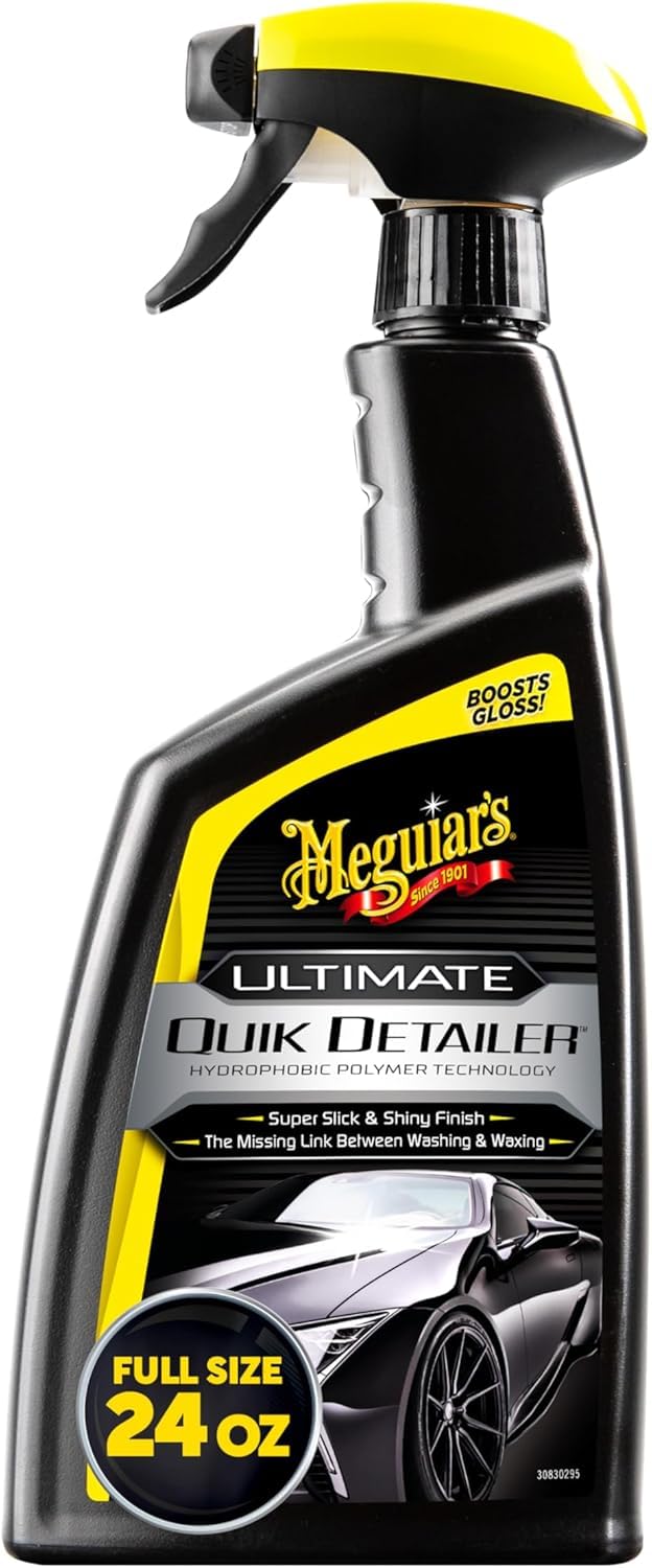 Meguiar's Ultimate Quik Detailer, 709 ml | Quickly Removes Dust, Boosts Shine, a