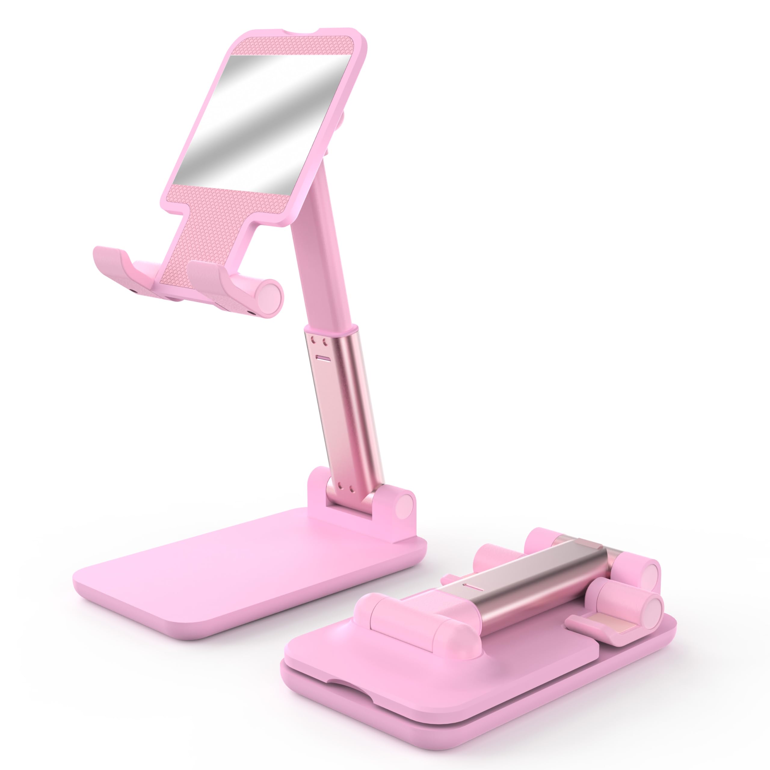 HZZADZXW Cell Phone Stand, Adjustable Angle and Height Cell Phone Holder for Des