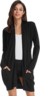 Grace Karin Womens Casual Open Front Knitted Cardigan with Pockets