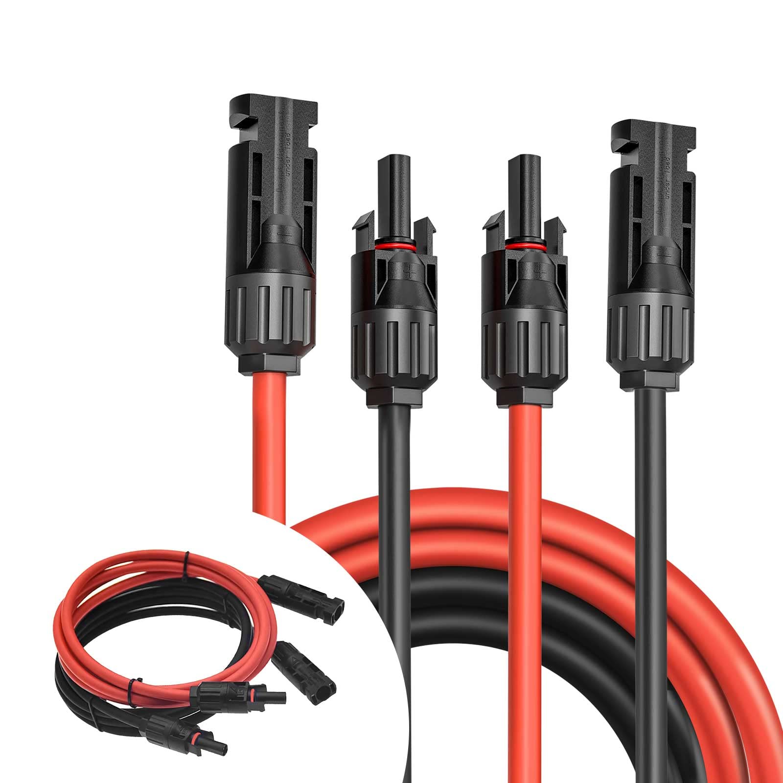 RUIZHI Solar Panel Extension Cable, 6mm² 2m Solar Panel Cable,professional solar