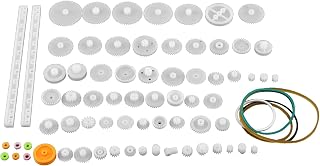 Moofey Electric Gear Building Set, 5 Kinds Plastic Gears Motor, Small Motors, for DIY Car Robot Model Projects Parts