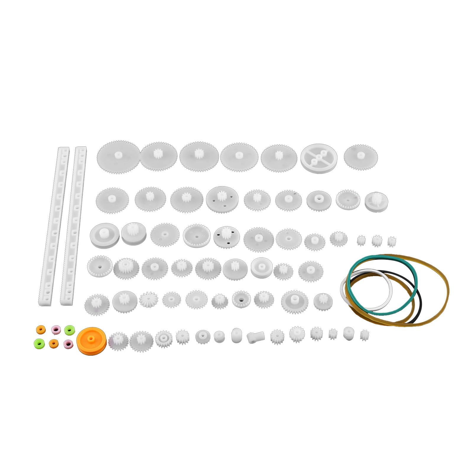 Moofey Electric Gear Building Set, 5 Kinds Plastic Gears Motor, Small Motors, fo