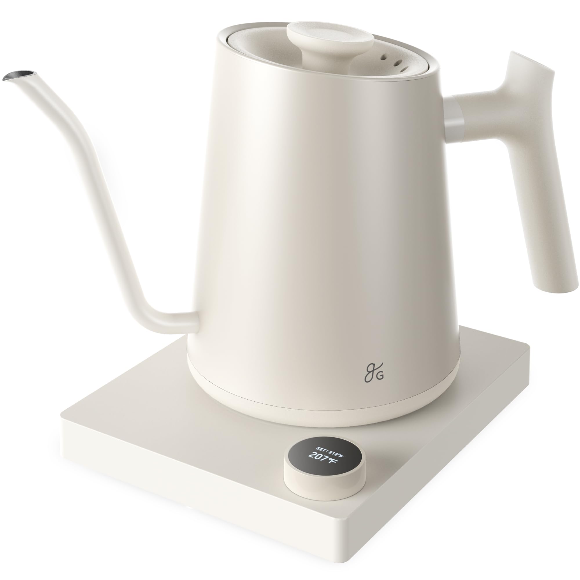 Greater Goods Gooseneck Electric Kettle, 1200W Temperature Control, 0.8L | Pour-