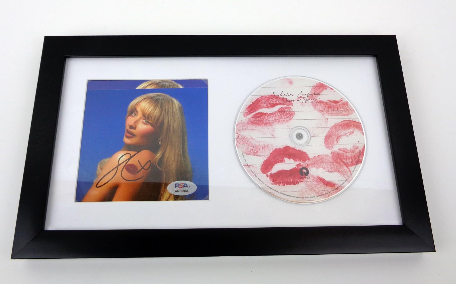 Short N' Sweet CD Signed Autographed By Sabrina SC Carpenter Framed PSA COA | PS