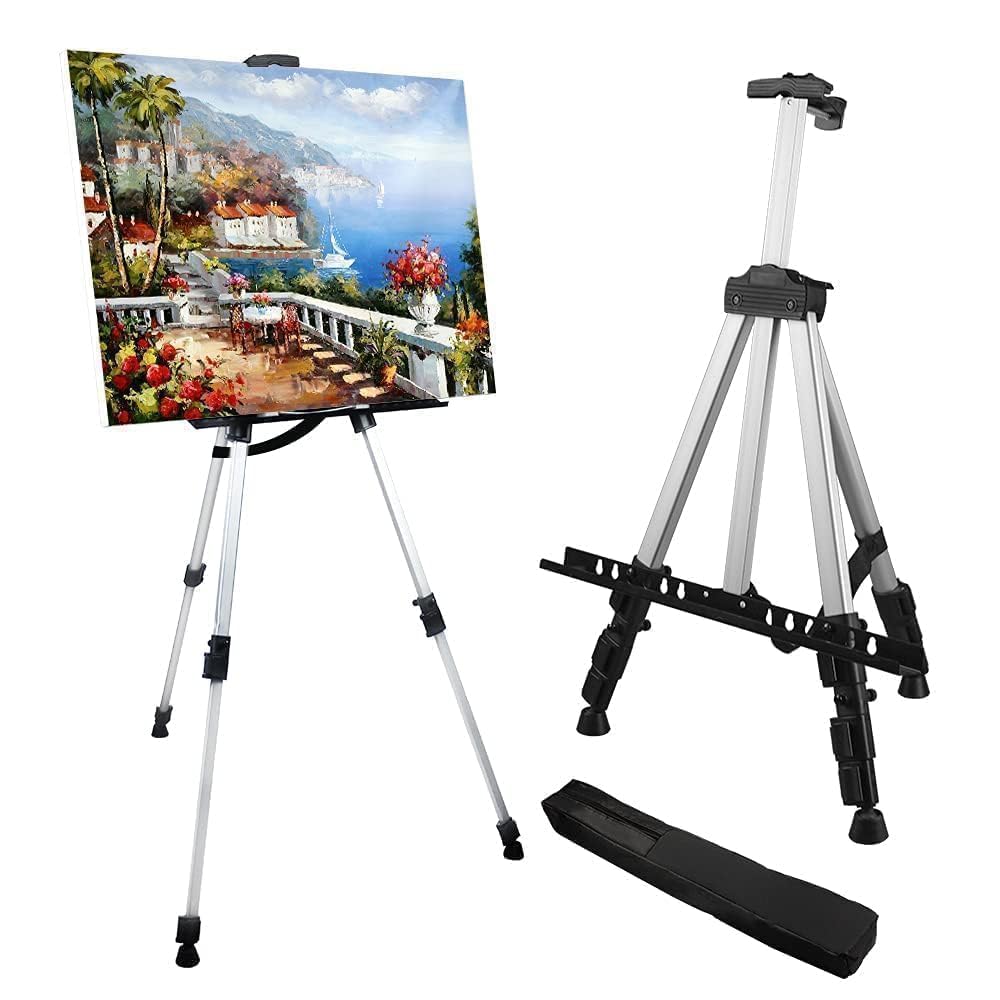 RRFTOK Easel Stand for Painting and Sign, Adjustable 17-66 Inch | Portable metal