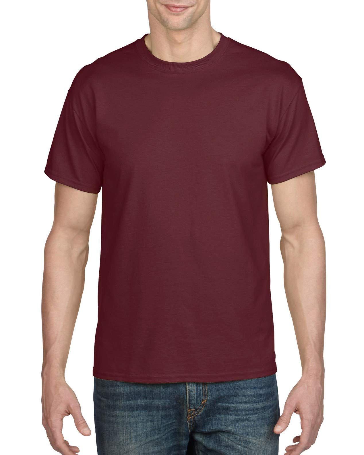 Gildan 5.6オンスウルトラブレンド50 / 50 Tシャツ、マルーン