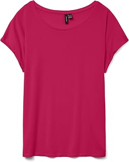 VERO MODA Vmava Plain SS Top Jrs Noos Vmava Plain SS Top Jrs Noos Women (Pack of 1)