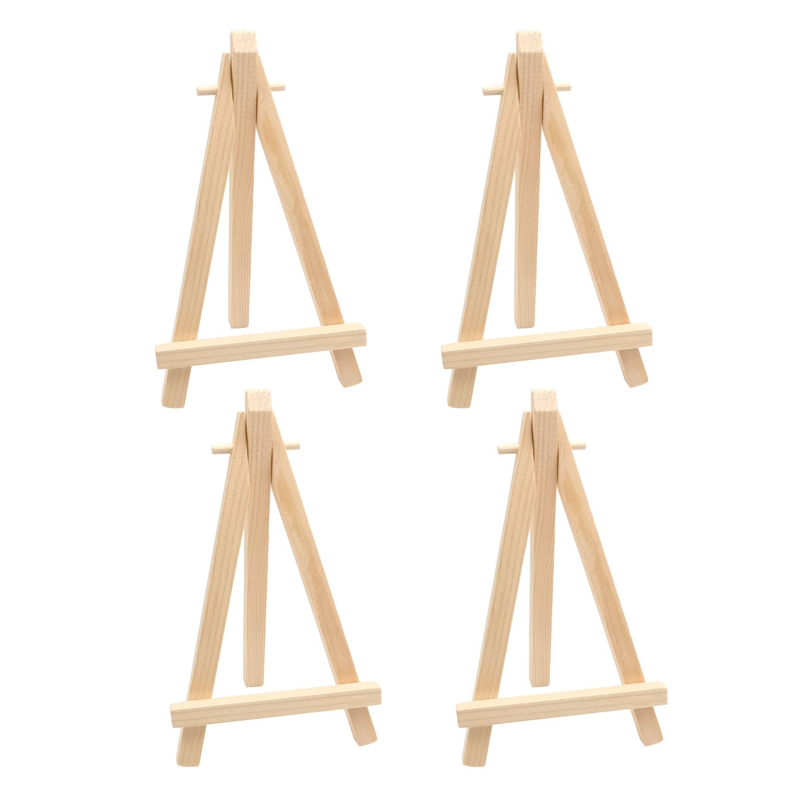 Qancekoo 4 PCS Mini Wood Display Easels, Small Table Top Easel Stand | Little Ar