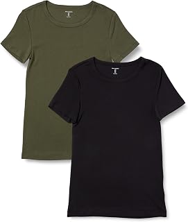 Amazon Essentials Women's Crew Neck Slim Fit Short Sleeve Tee