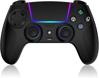 VidPPluing Wireless Controller Compatible with PS5/Android/IOS/MAC/Steam Deck, Gamepad with LED Lighting/Hall Effect Trigger/Turbo/Macro/Dual Vibration/3.5mm Headset Jack/1500 mAh Battery
