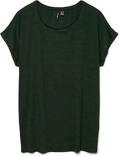 VERO MODA Women's Vmava Plain Ss Top JRS Noos Vmava Plain SS Top JRS Noos (Pack of 1)
