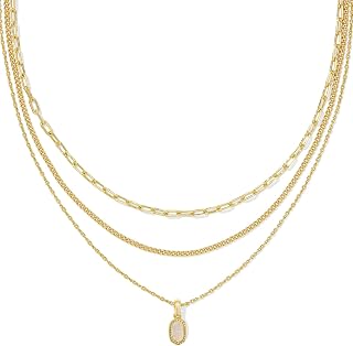 Kendra Scott Elisa Triple Strand Necklace, Fashion Jewelry for Women