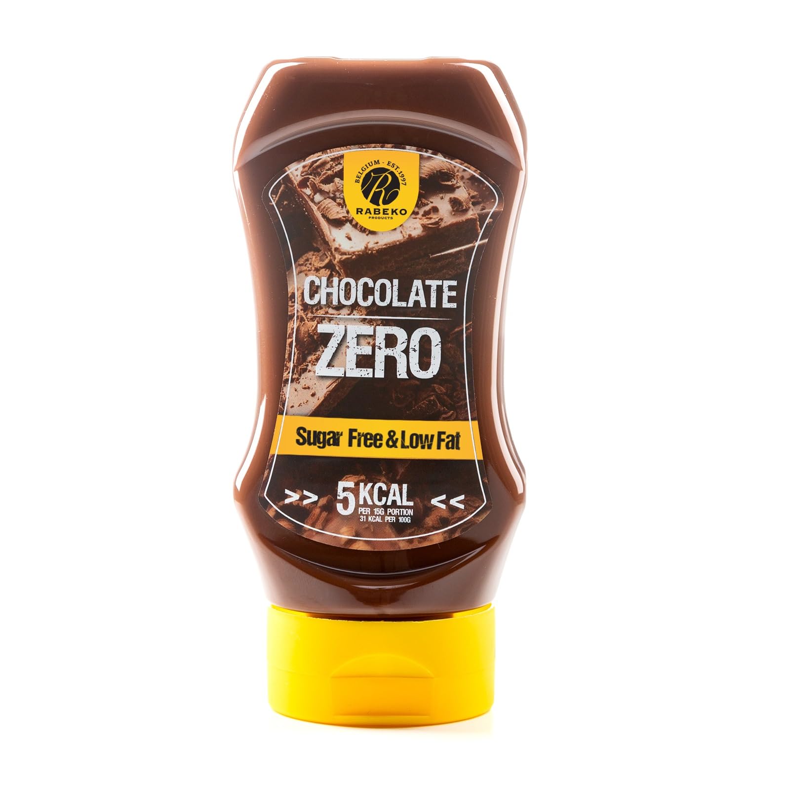 Rabeko Zero Sauce - Chocolate, 1 x 350ml without sugar & low fat - healthy low c