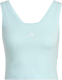 adidas Women's Essentials Small Logo Cotton Lifestyle Tank Top