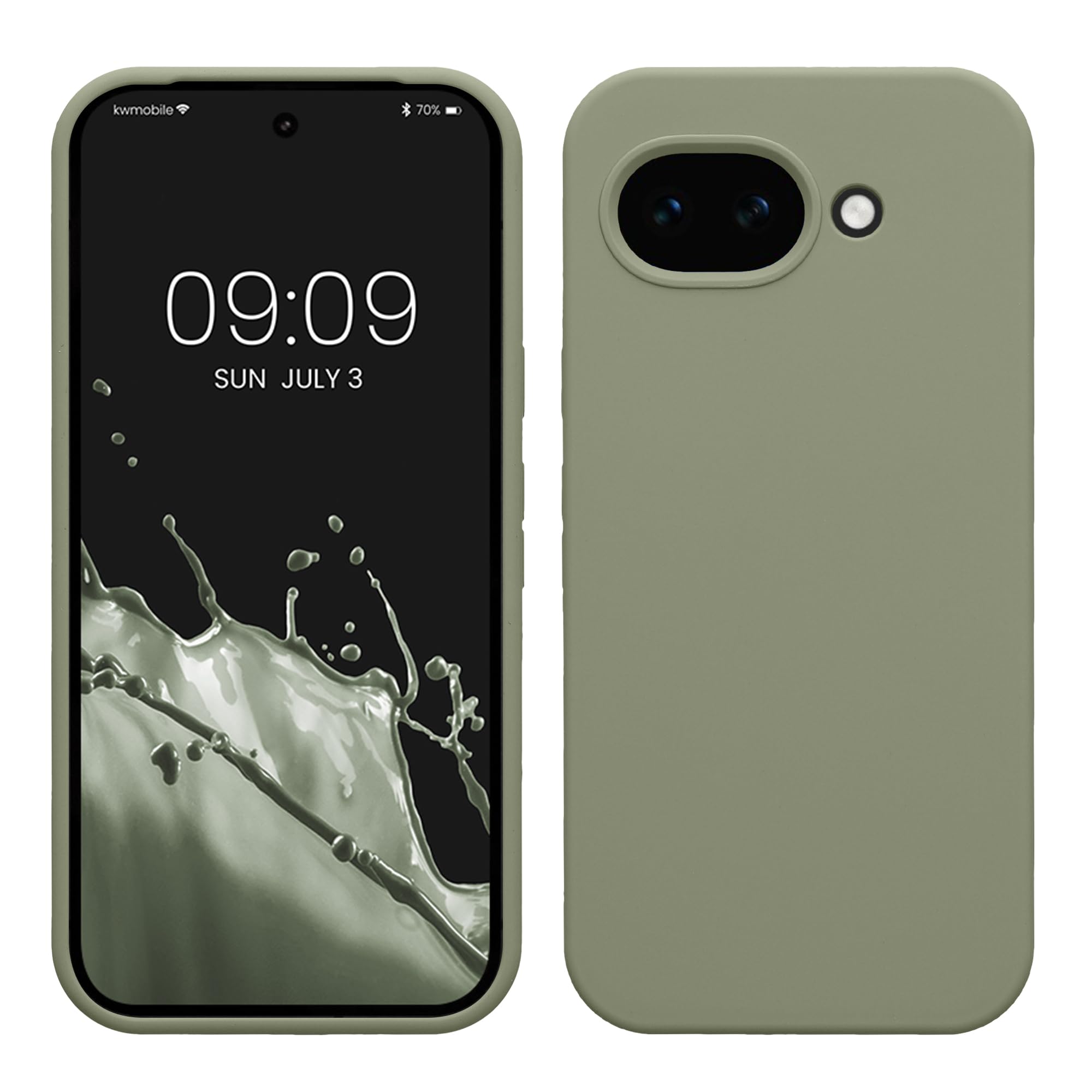kwmobile Case Compatible with Google Pixel 10a Case - TPU and Silicone Anti-Shoc