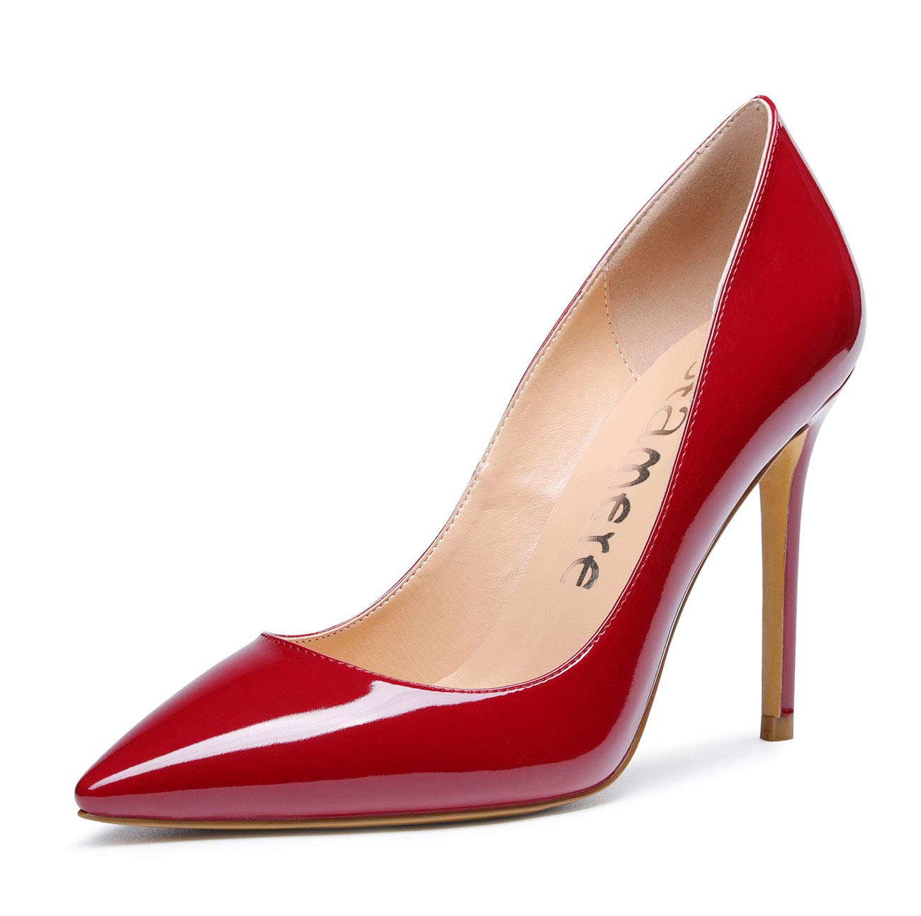 Castamere Womens High Heels Pointed-Toe Slip-on Stilettos Pumps 4Inch Heel Shoes