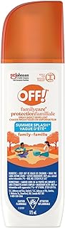 OFF! FamilyCare Bug Spray, Mosquito Repellent 7% DEET, 175mL | Repels Mosquitoes Up To 3 Hours, Ticks, Black Flies, Aloe Vera Formula, Safe For Skin And Clothing, Camping, Hiking