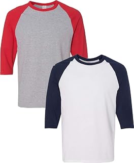 Heavy Cotton 3/4-Sleeve Raglan T-Shirt (G570)