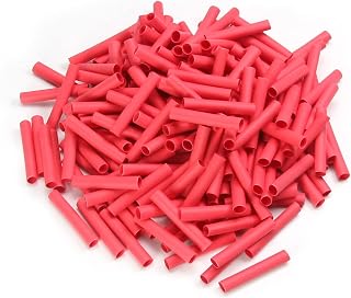 800pcs 2:1 Ratio Heat Shrink Tubing 3mm/0.12" Diameter 25mm/0.98" PE Industrial Heat Shrink Tubing Heat Shrink Tubing Electrical Insulation Heat Shrink Tubing Red