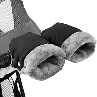 Pram Gloves for Stroller, Universal Warm Fleece Hand Muff, Waterproof | Keeps Hands Warm, Quick Baby Care, Fits Most Pushchairs, Windproof, Easy Installation, Machine Washable