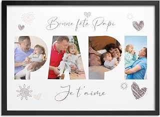 Pictalia - Personalised Frame, Grandfather's Day Gift, Grandpa's Day, Grandfather's Day, Grandpa Frame, Grandpa Gifts, Fomart A4, A3, A2, Personalised Text