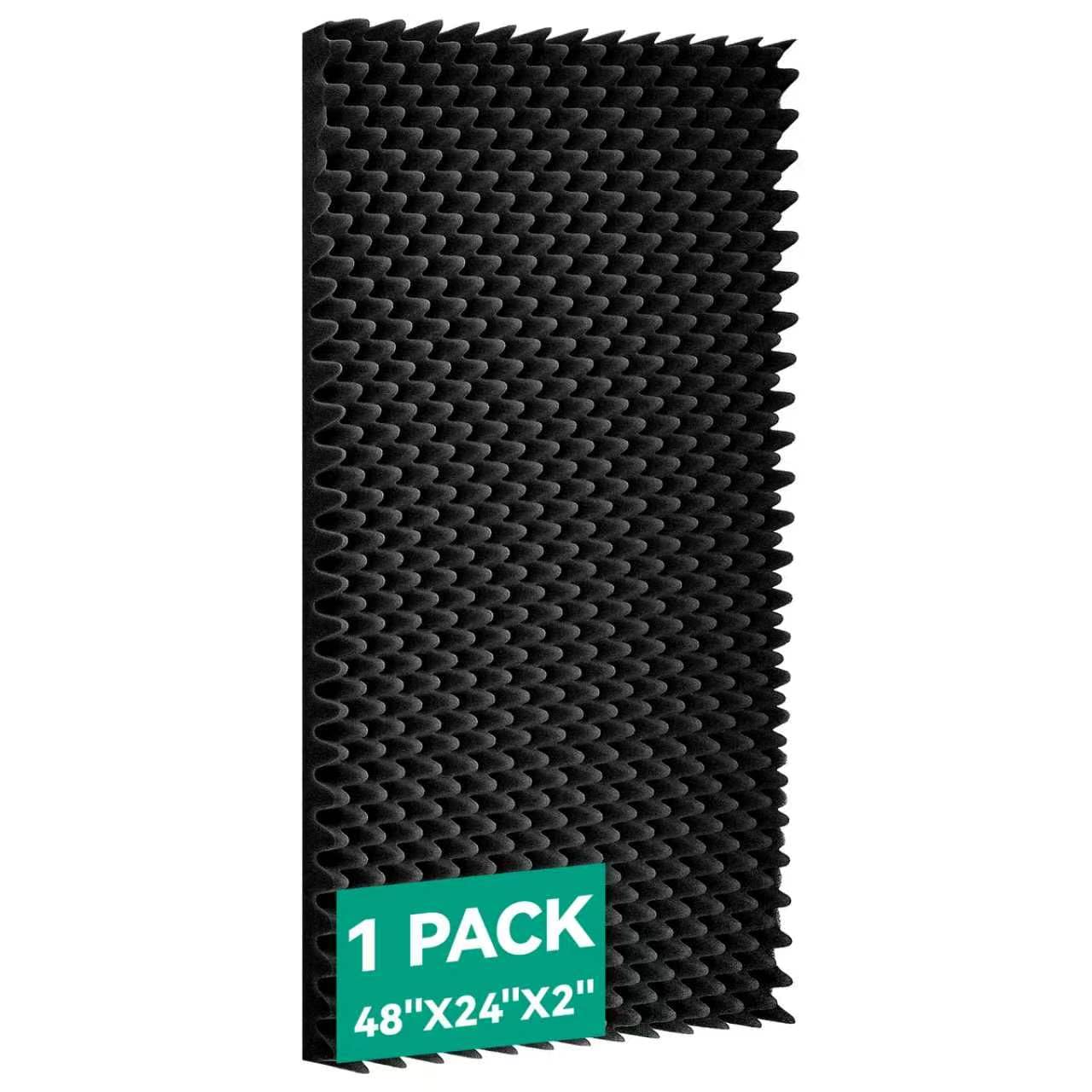 Geynnple 1 Pcs Sound Proof Foam Panels |48"×24"×2" Quick-Recovery Soundproof Wal