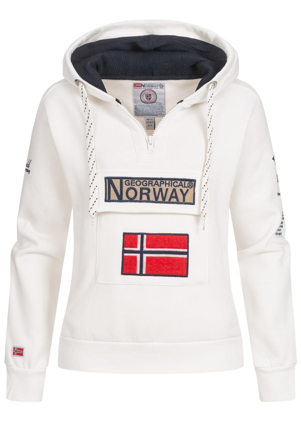Geographical Norway Damen Gymclass Kapuzenpullover