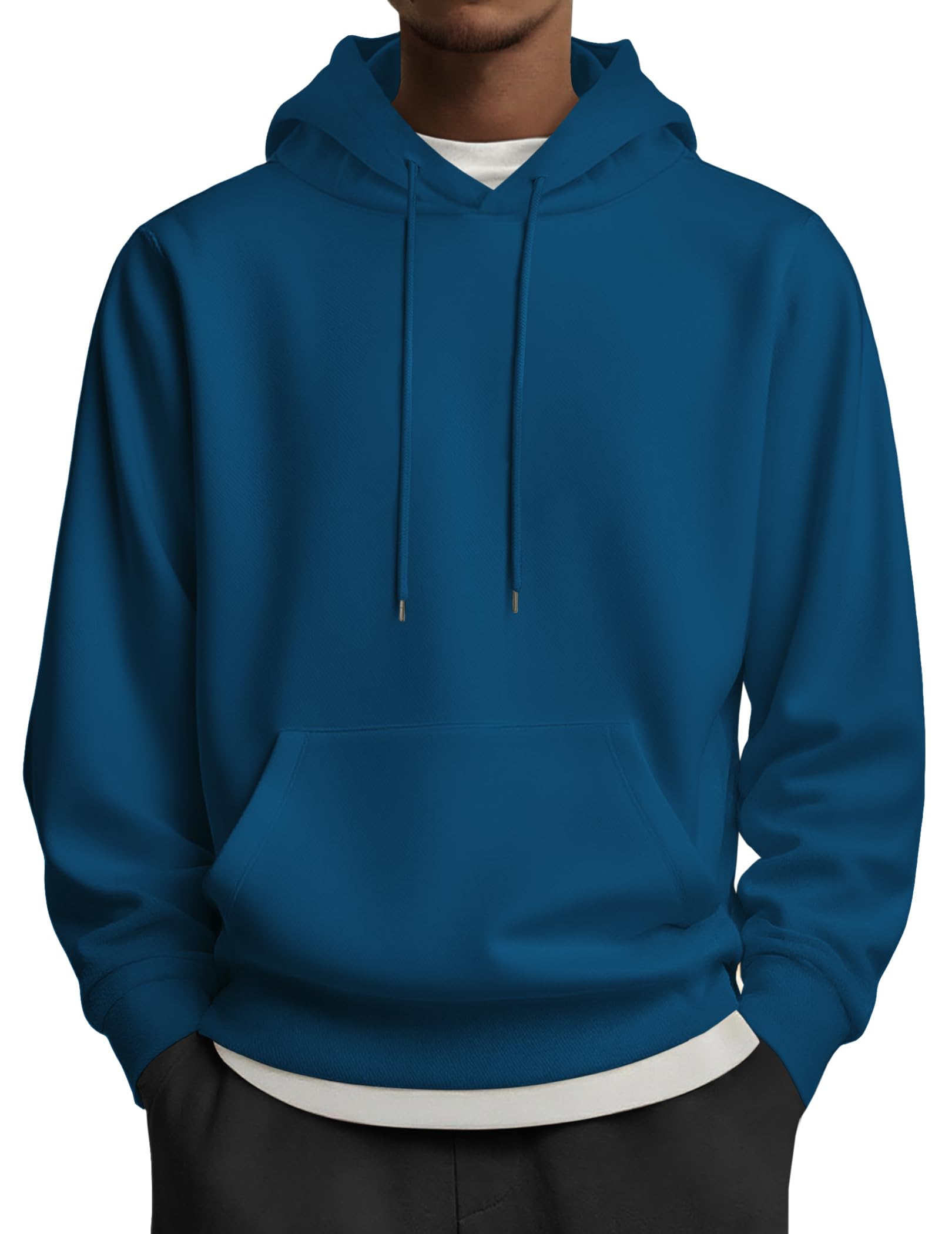 COOFANDY Mens Hoodies Pullover Long Sleeve Casual Fashion Sweatshirts Drawstring
