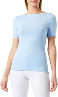 VERO MODA Women's Basic Short Sleeve Boat Neck Top
