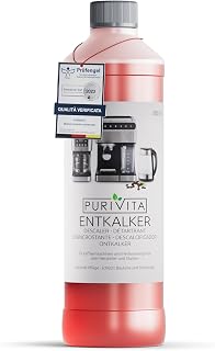 PURIVITA® Universal Descaler Coffee Machine and Kettle, 500 ml | Descaling agent for coffee machines, pods, espresso and kettles – colour indicator, dilution 1:4