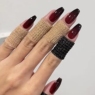 French Tip Nail Set - Full Cover Reusable DIY Kit for Elegant Manicure