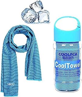 VAKKI Cooling Towel, Ice Cold Sports Sweat Towels for Instant Relief Perfect Coolings Scarf Neck,Forehead, Wristband, Bandana, Stay Cool from Over Heating During All Kinds of Sport and Exercise
