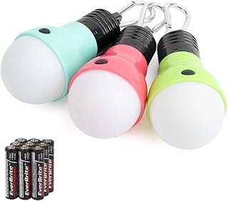 EverBrite 3-Pack LED Camping Lights, Portable Tent Lights with 4 Modes