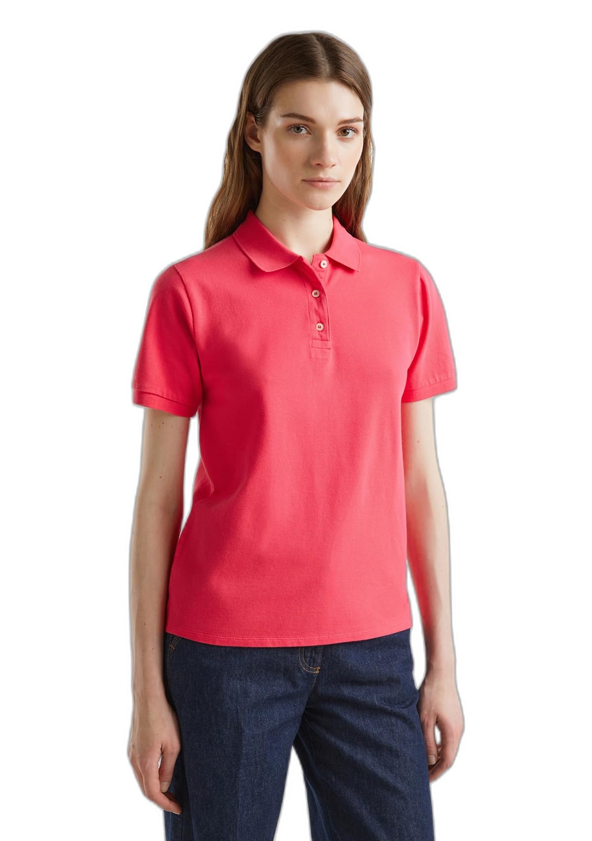 United Colors of Benetton Polo Shirt M/M 3wg9d300e Women's Polo Shirt