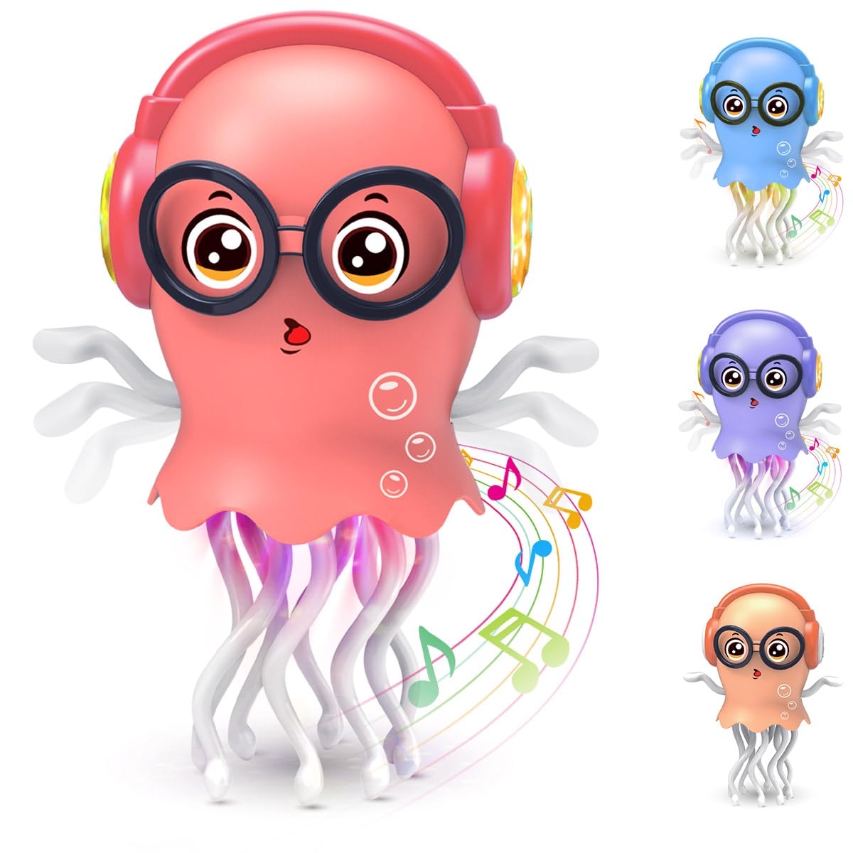Zonopy Dancing Jellyfish Baby Toy, Crawling Jellyfish Montessori Sensory Tummy T