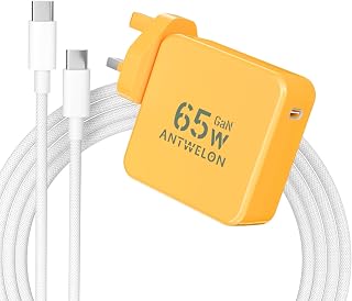 ANTWELON USB C Charger 65W GaN Wall Charger Fast Charging Adapter PPS PD3.0 for MacBook Pro/Air, iPhone 17/16/Pro, iPad, Galaxy s26/s25/s24, Lenovo, Dell, Laptops, Tablets