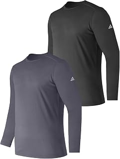 TEX2FIT 2-Pack Mens Long Sleeve UPF 50 UV Shirts