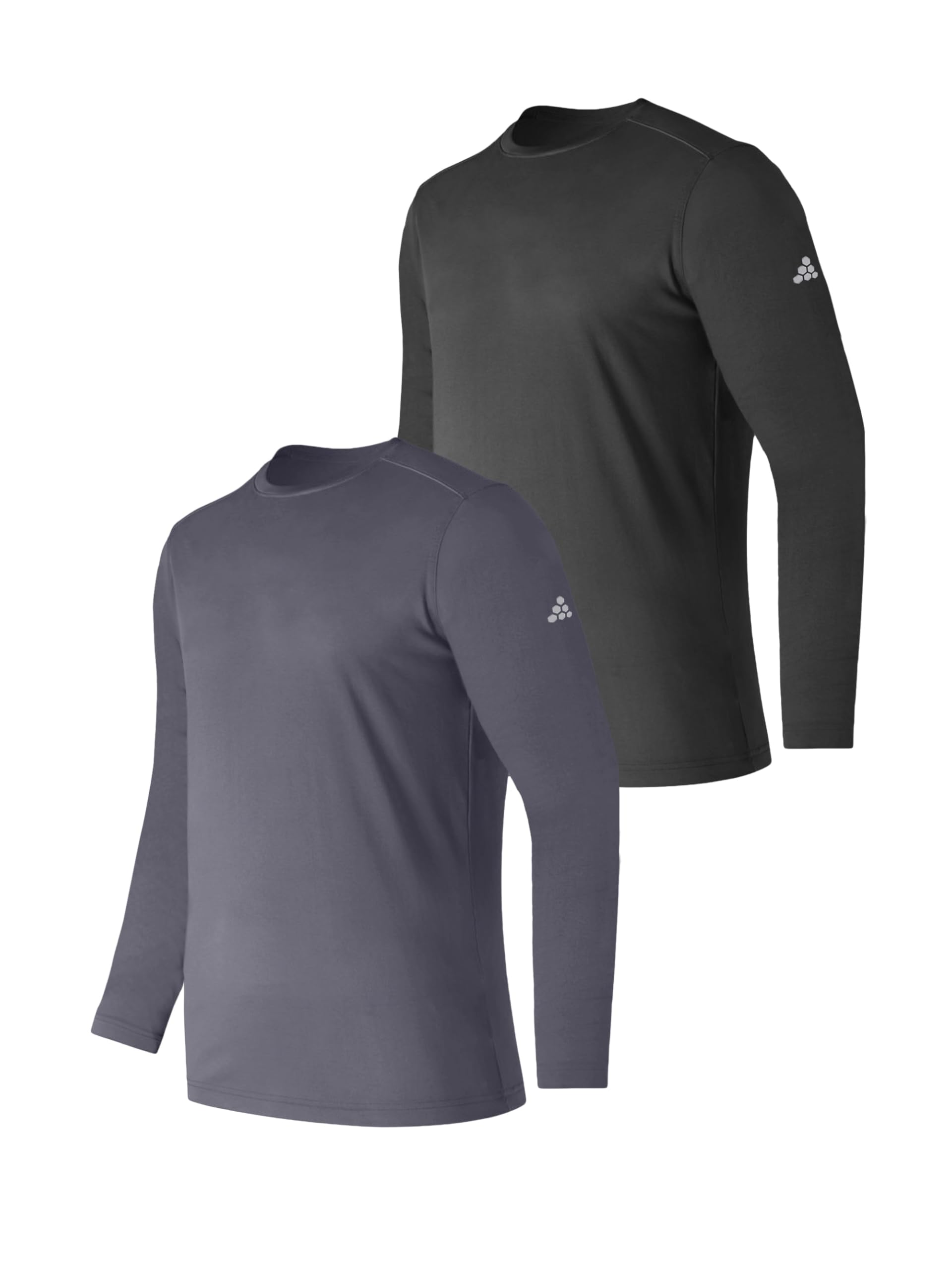 TEX2FIT 2-Pack Mens Long Sleeve UPF 50 UV Shirts