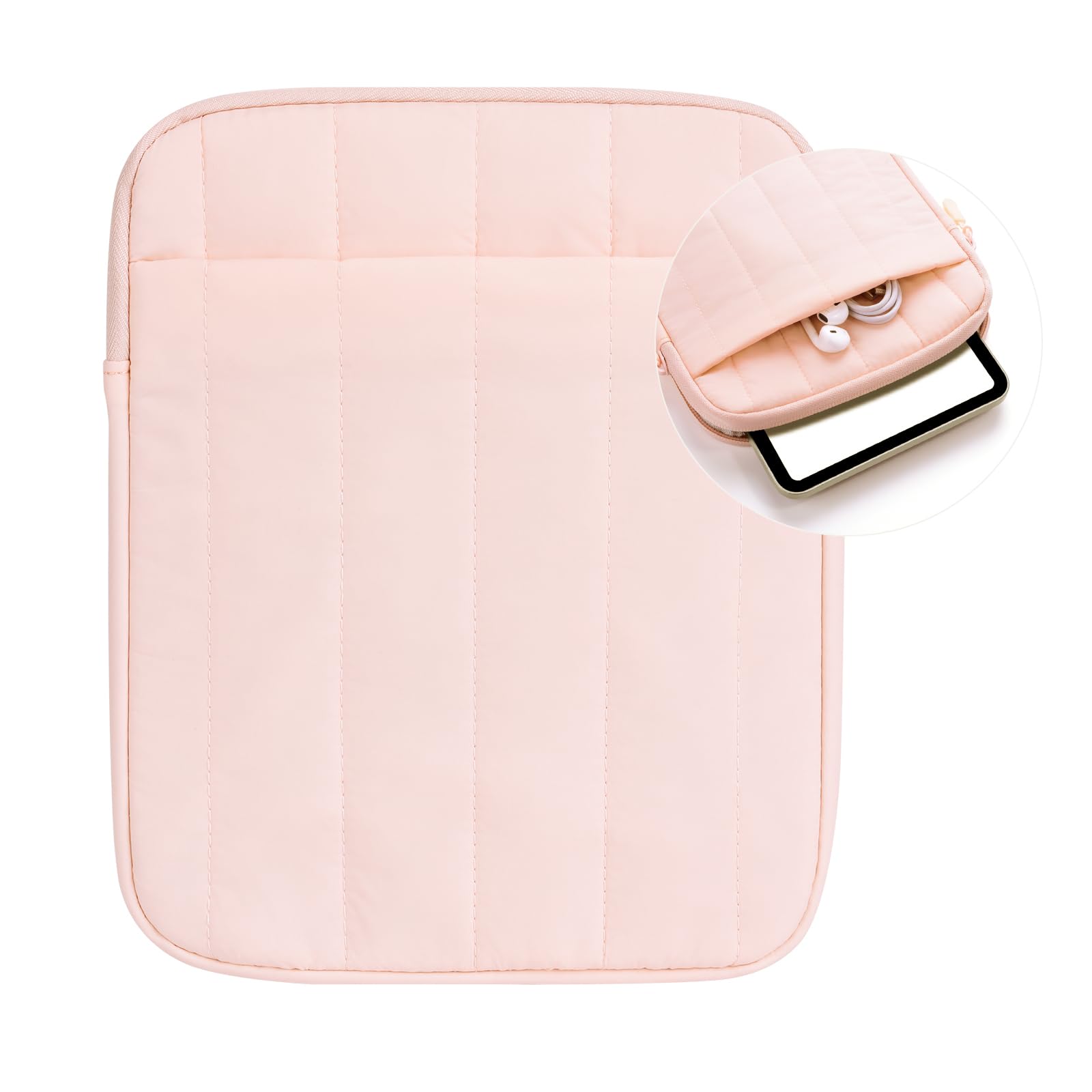 COOTHINE Puffy Sleeve Pouch for Kindle Paperwhite & Kobo Libra Color, Pink | Fit