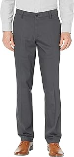 Dockers Mens Straight Fit Signature Lux Cotton Stretch Khaki Pant - Creased