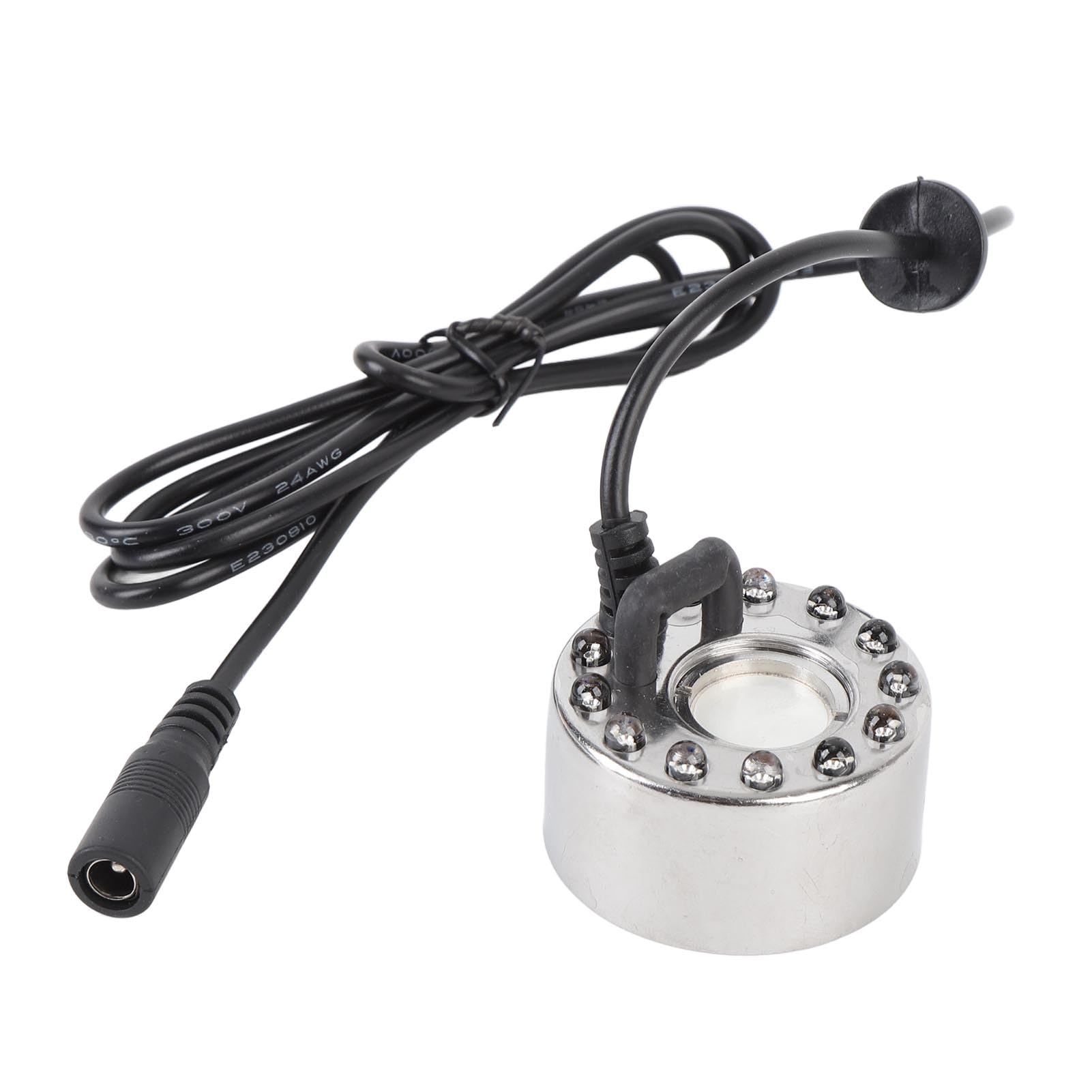 Mist Maker,Fogger Water Fountain Pond Fog Machine Atomizer Humidifier with 12 LE