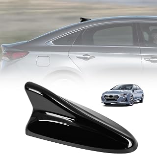 AMSPRAC Shark Fin Antenna Cover,Car Roof Antenna Caps Compatible with Hyundai Sonata LF 4Doors Sedan 2014-2019,for Elantra 2011-2016;for Kia Optima 2014-2016,96210-3X100/962102T700ABT,Glossy Black