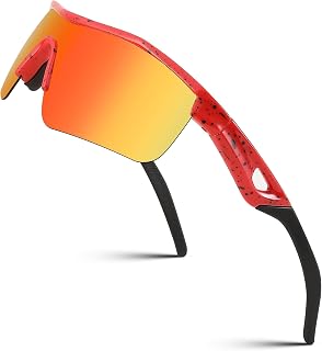 FEISEDY Kids Sunglasses Boys Girls Polarised Sports TR90 Lightweight Frame Cycling Childrens Sunglasses B2454