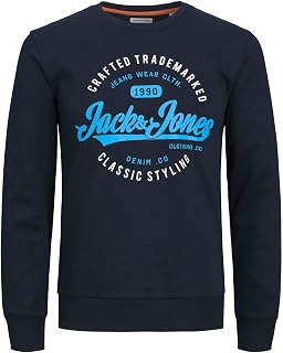 Jack & Jones Jjmikk Sweat Crew Neck Suéter pulóver Hombre (Pack de 1)